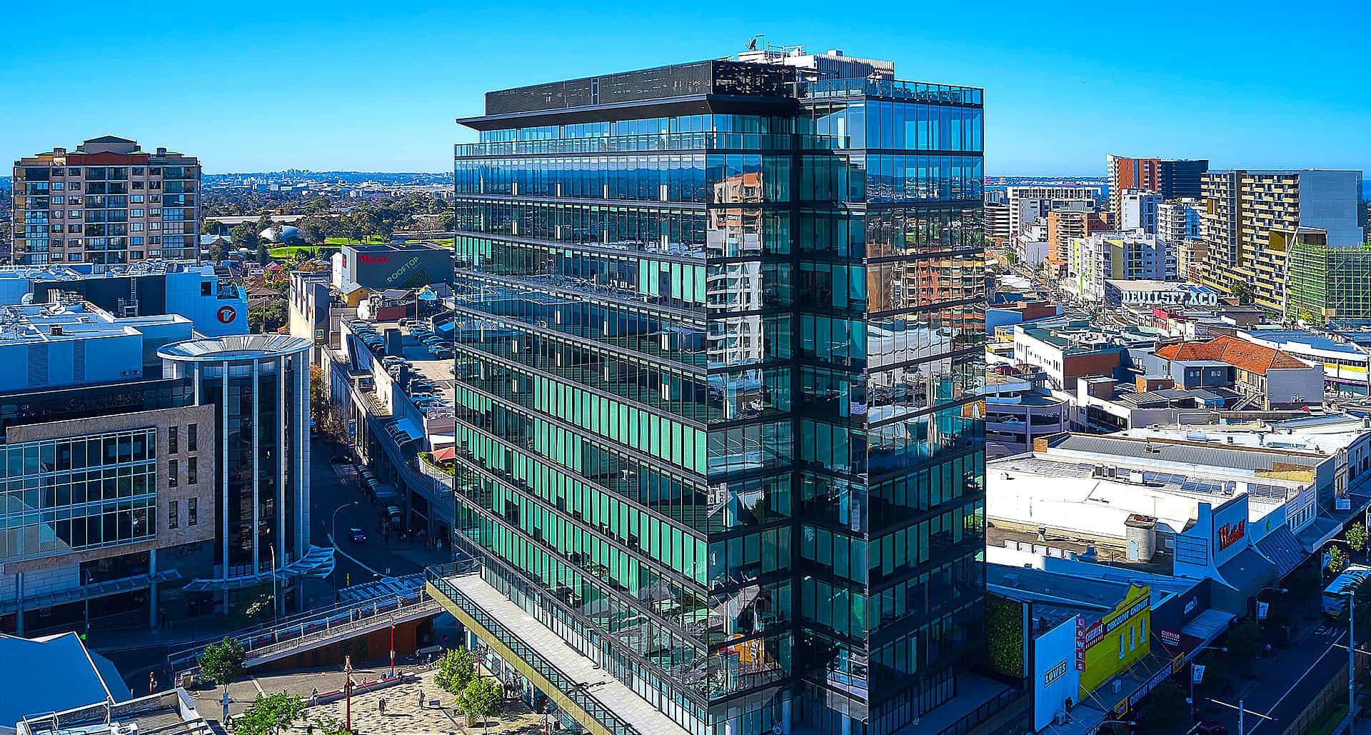 External View of One Hurstville Plaza Building