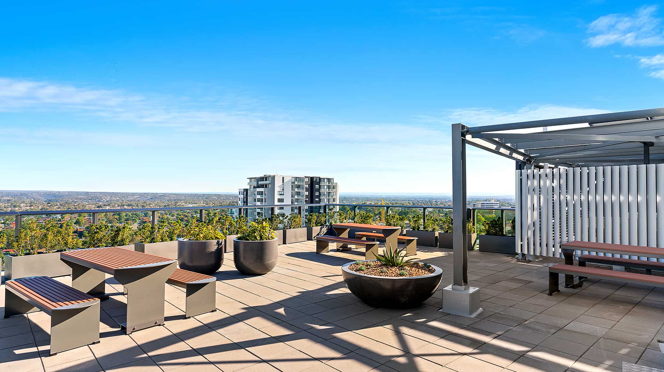One Hurstville Plaza - Outdoor rooftop terrace exclusive for tenants